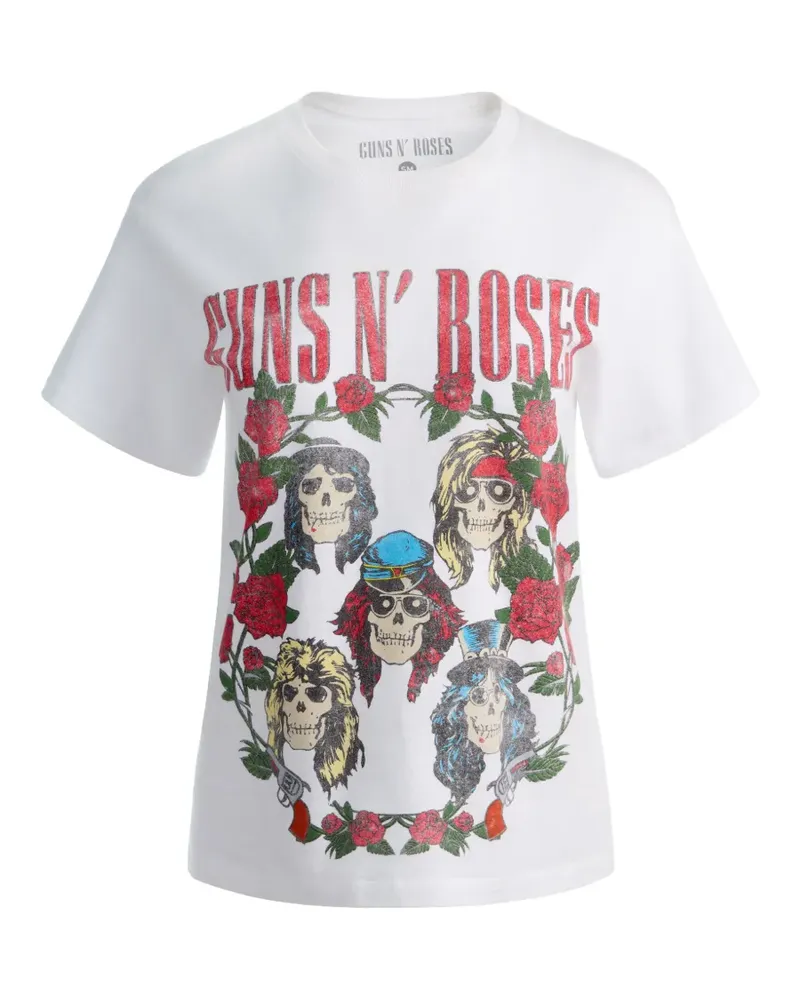 Alice + Olivia Alvera T-Shirt mit rundem Ausschnitt - Weiß Weiß