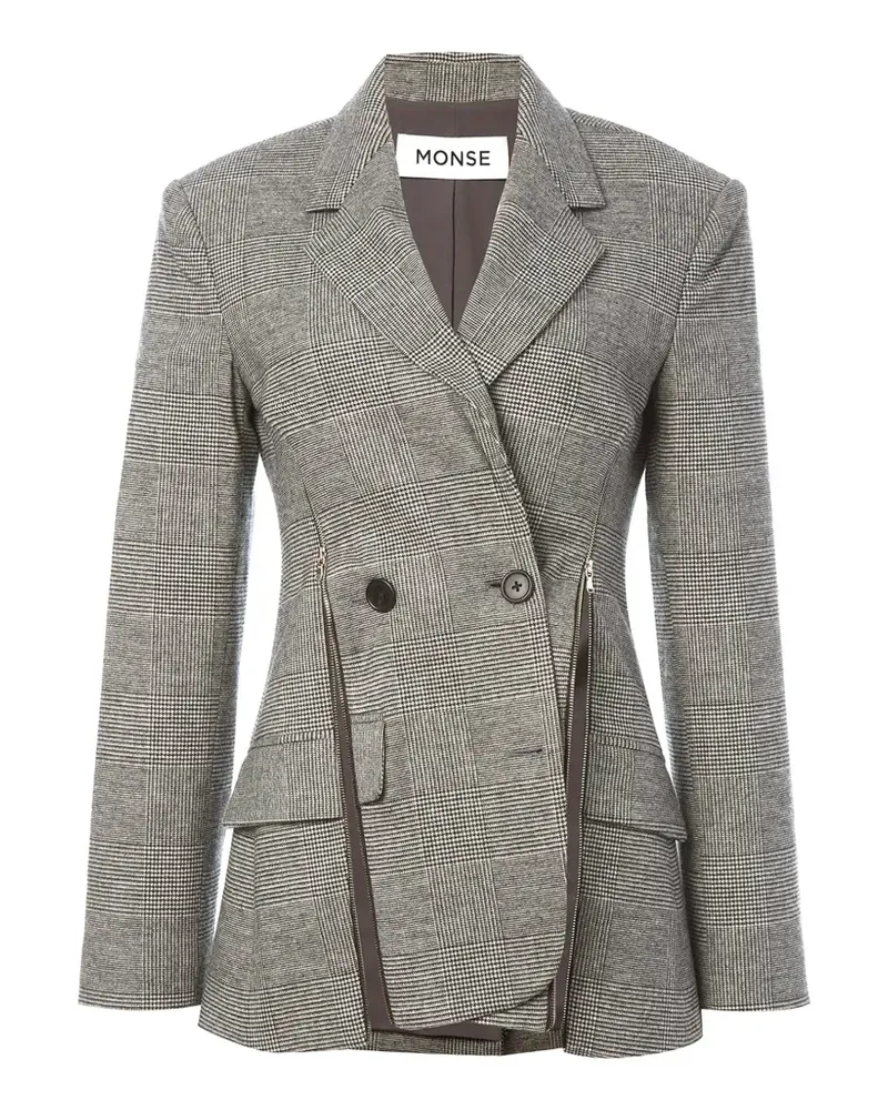Monse deconstructed-lapel double-breasted jacket - Grau Grau