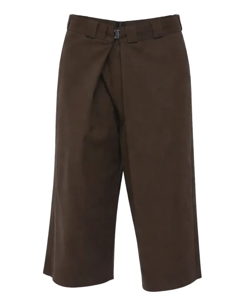 Givenchy pleated cotton-blend shorts - Braun Braun