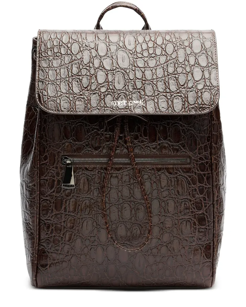 Roberto Cavalli Rucksack aus Leder - Braun Braun