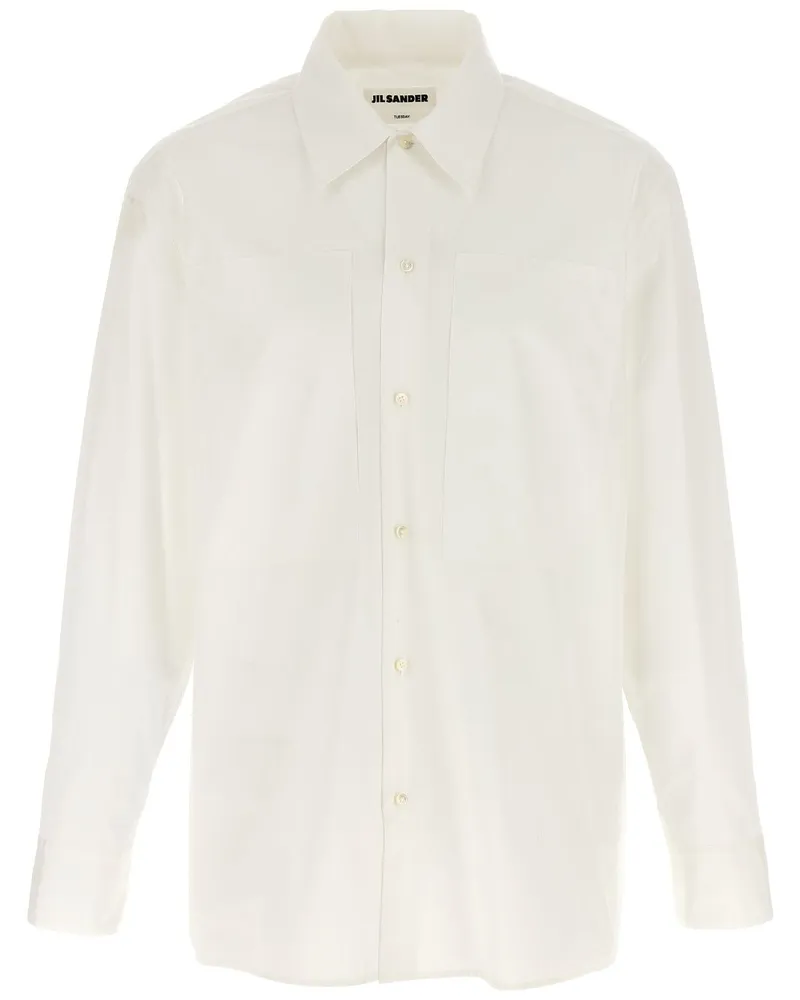 Jil Sander Tuesday A.M. Hemd - Weiß Weiß
