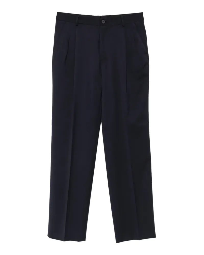 Manuel Ritz pleated straight-leg trousers - Blau Blau