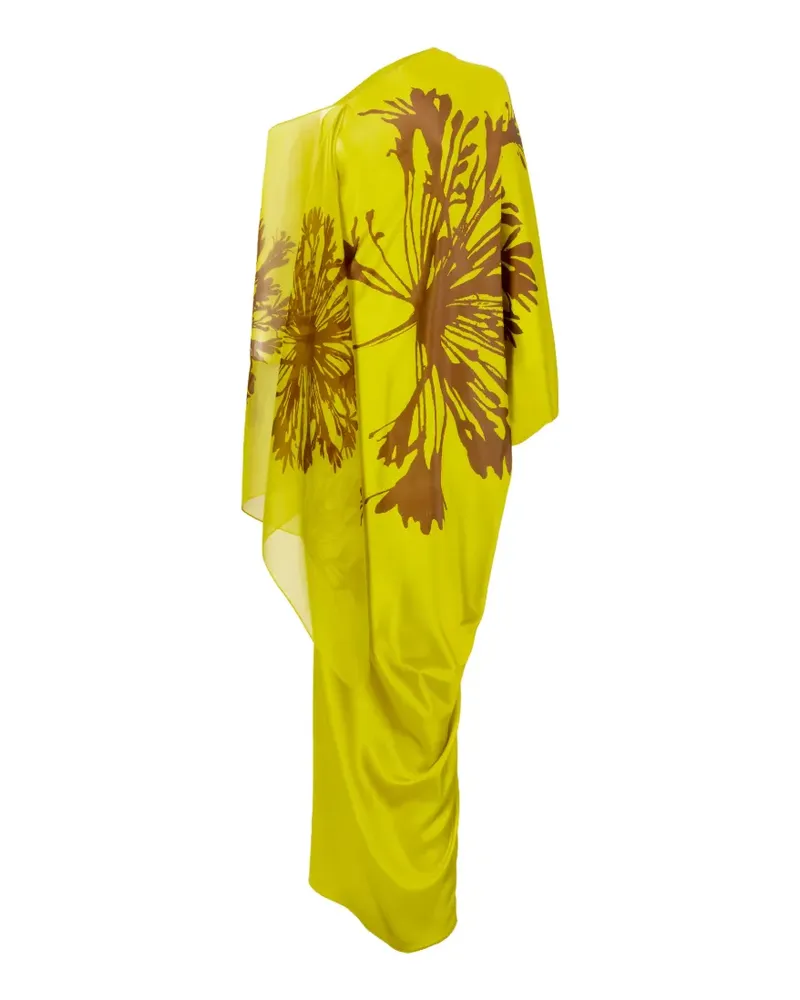 Silvia Tcherassi Jade print maxi dress - Gelb Gelb