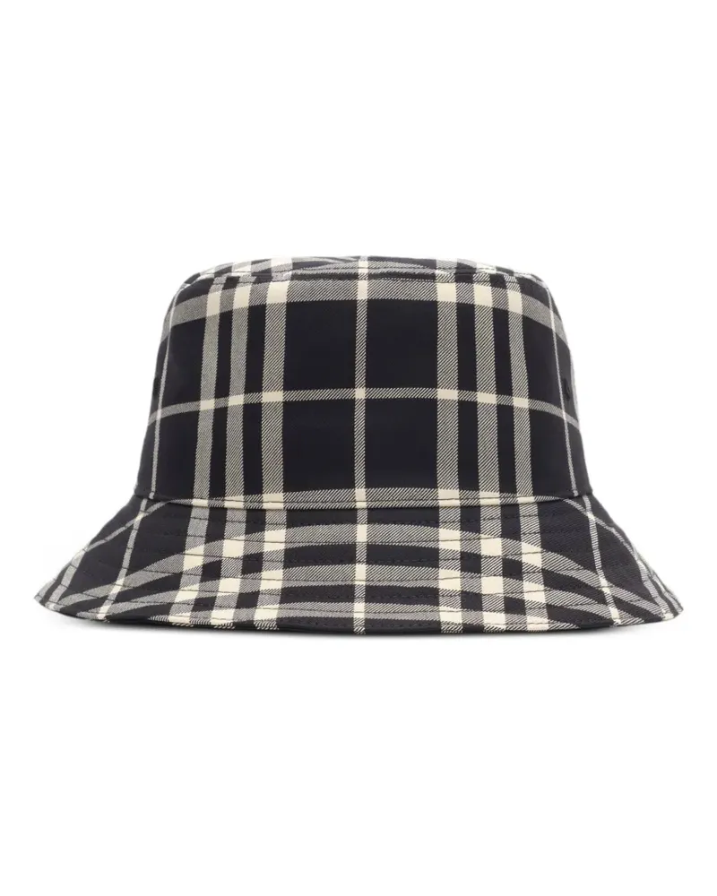 Burberry Karierter Fischerhut - Schwarz Schwarz