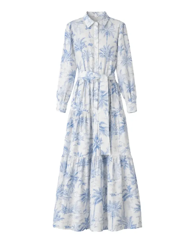 MC2 Saint Barth Jensen belted maxi dress - Weiß Weiß