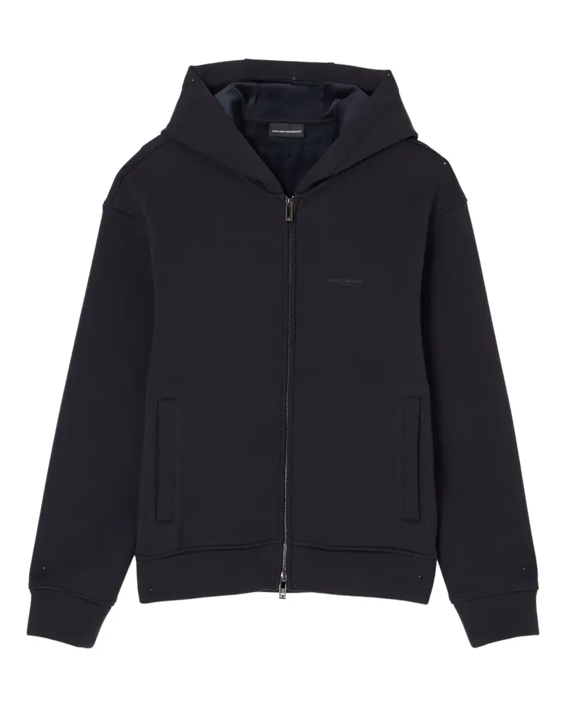 Emporio Armani Kapuzenjacke mit Reißverschluss - Schwarz Schwarz