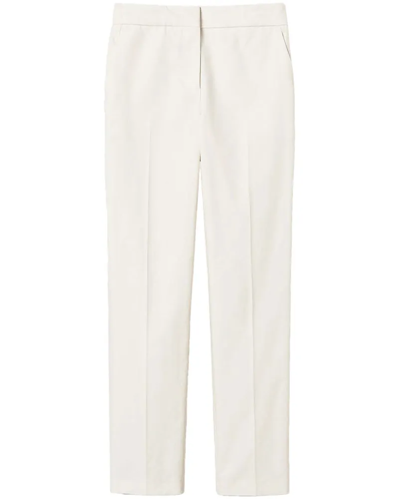 Twin-Set Gabardine-Hose mit geradem Bein - Weiß Weiß