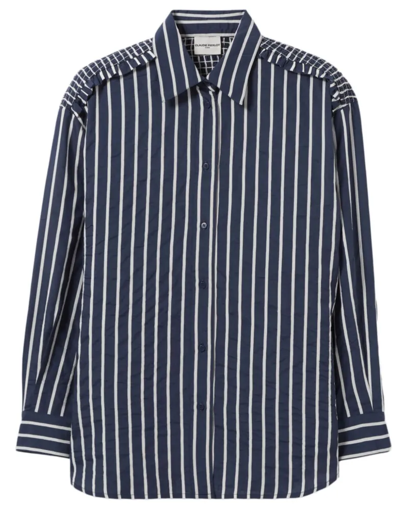Claudie Pierlot Gestreiftes Hemd - Blau Blau
