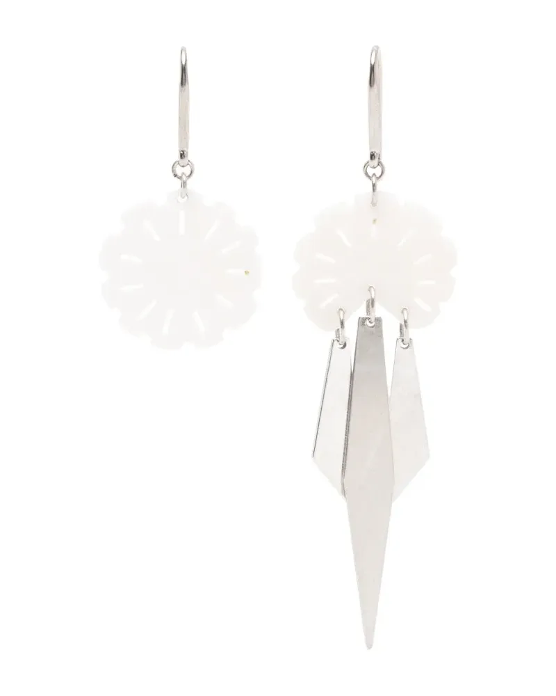 Isabel Marant flower-detail drop earrings - Silber Silber