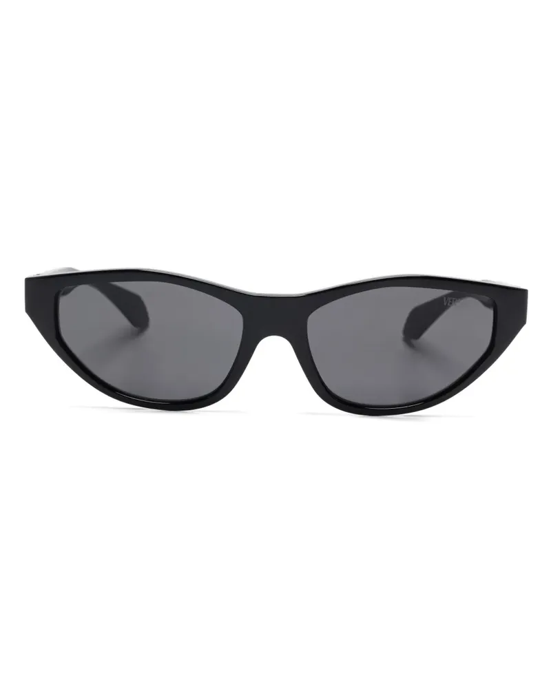 Versace Sonnenbrille mit Medusa-Schild - Schwarz Schwarz