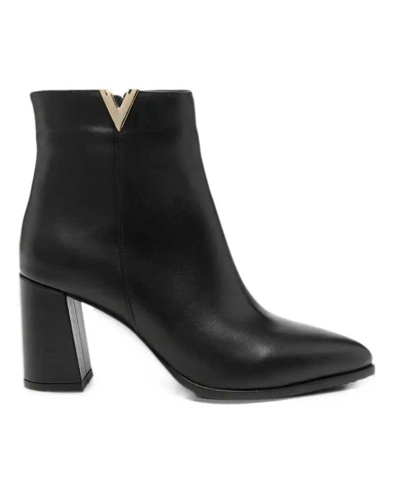 Albano leather ankle boots - Schwarz Schwarz