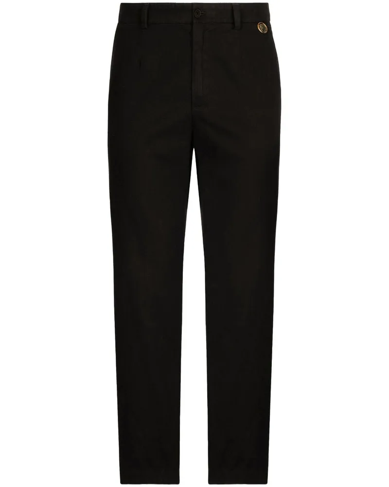 Dolce & Gabbana Hose mit geradem Schnitt - Schwarz Schwarz
