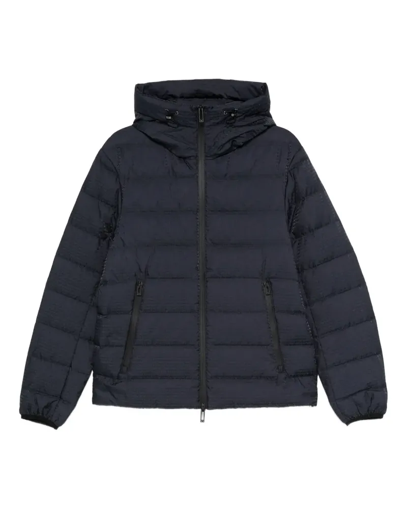 Emporio Armani Jacke mit durchgehendem Logo - Blau Blau