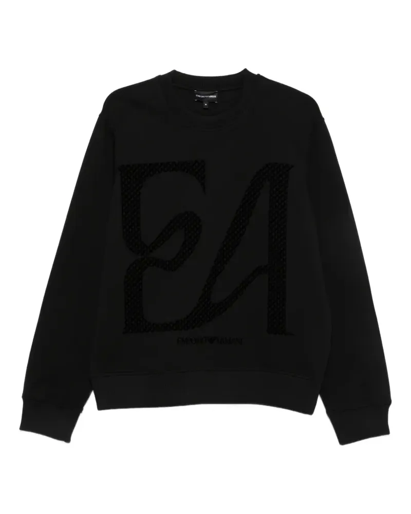 Emporio Armani Langärmeliges Sweatshirt - Schwarz Schwarz