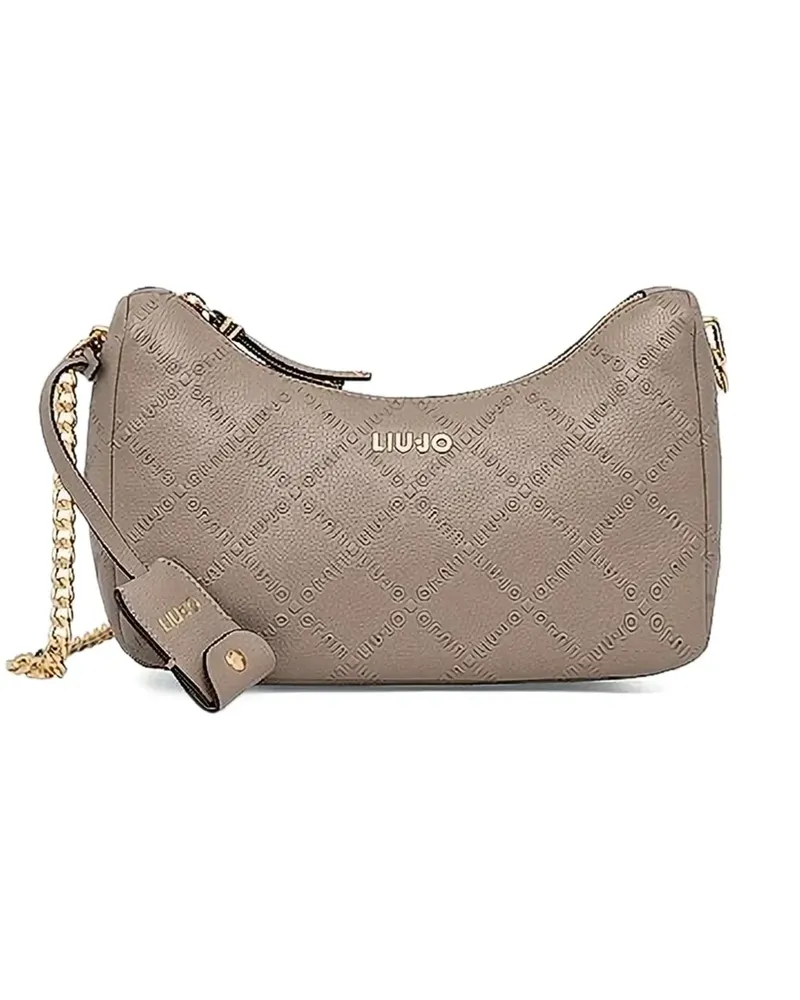 Liu Jo Handtasche mit Logo-Schild - Braun Braun