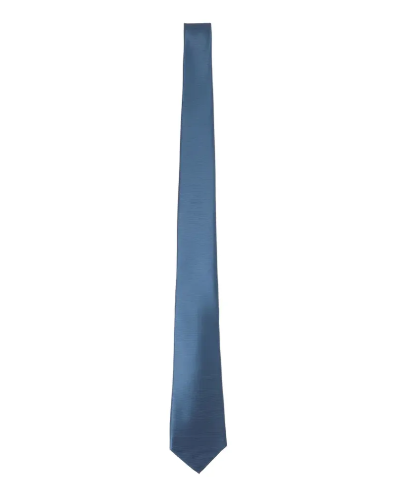Kiton twill weave tie - Blau Blau