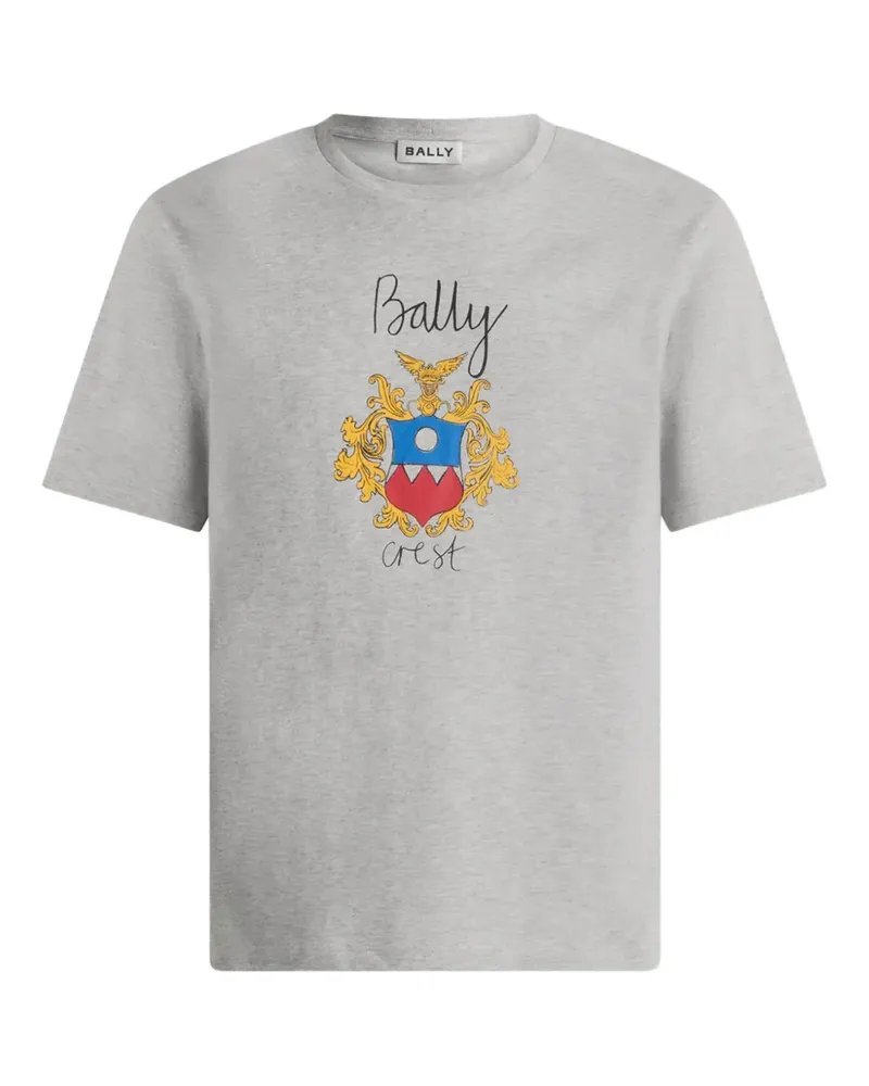 Bally T-Shirt mit grafischem Print - Grau Grau