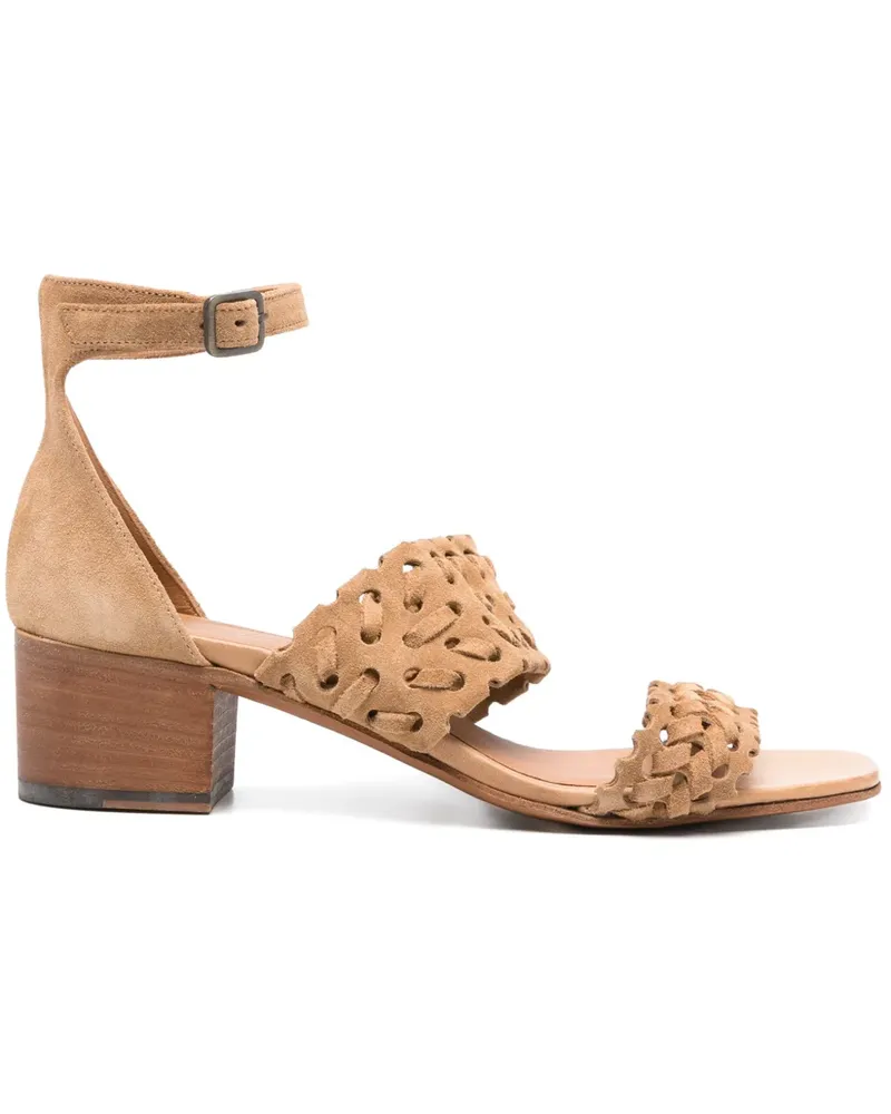 Pantanetti Sandalen aus Wildleder 50mm - Nude Nude