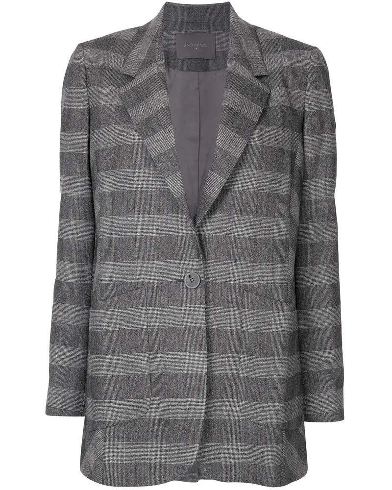 Lorena Antoniazzi Blazer mit Prince-of-Wales-Karomuster - Grau Grau