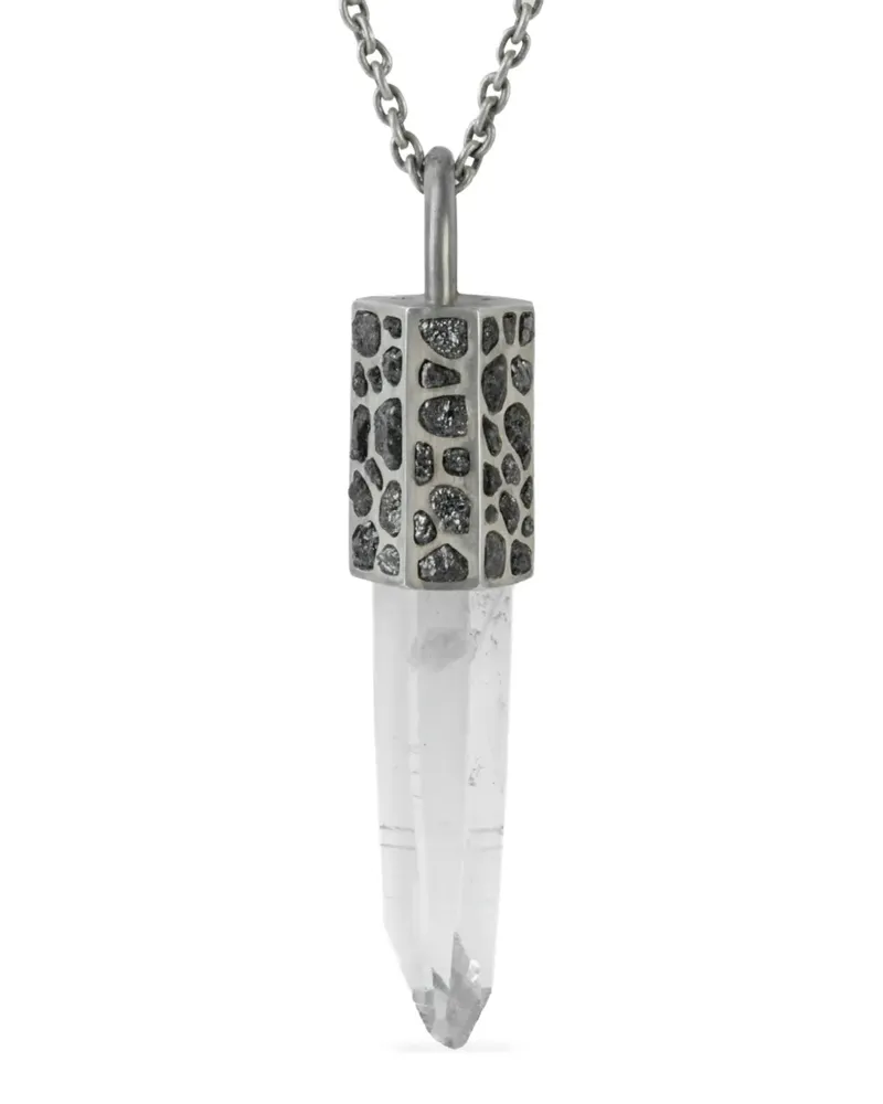 Parts Of Four sterling silver Talisman quartz and diamond necklace - Silber Silber