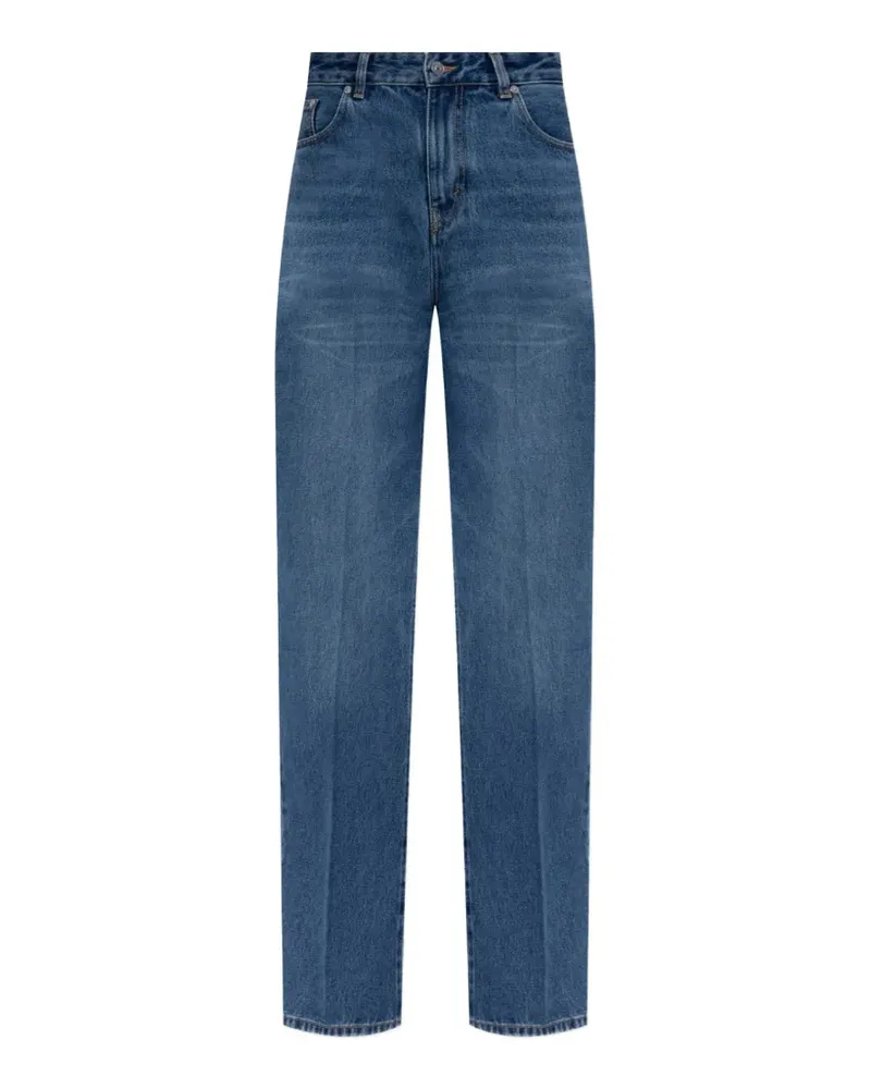 Victoria Beckham pressed-crease jeans - Blau Blau