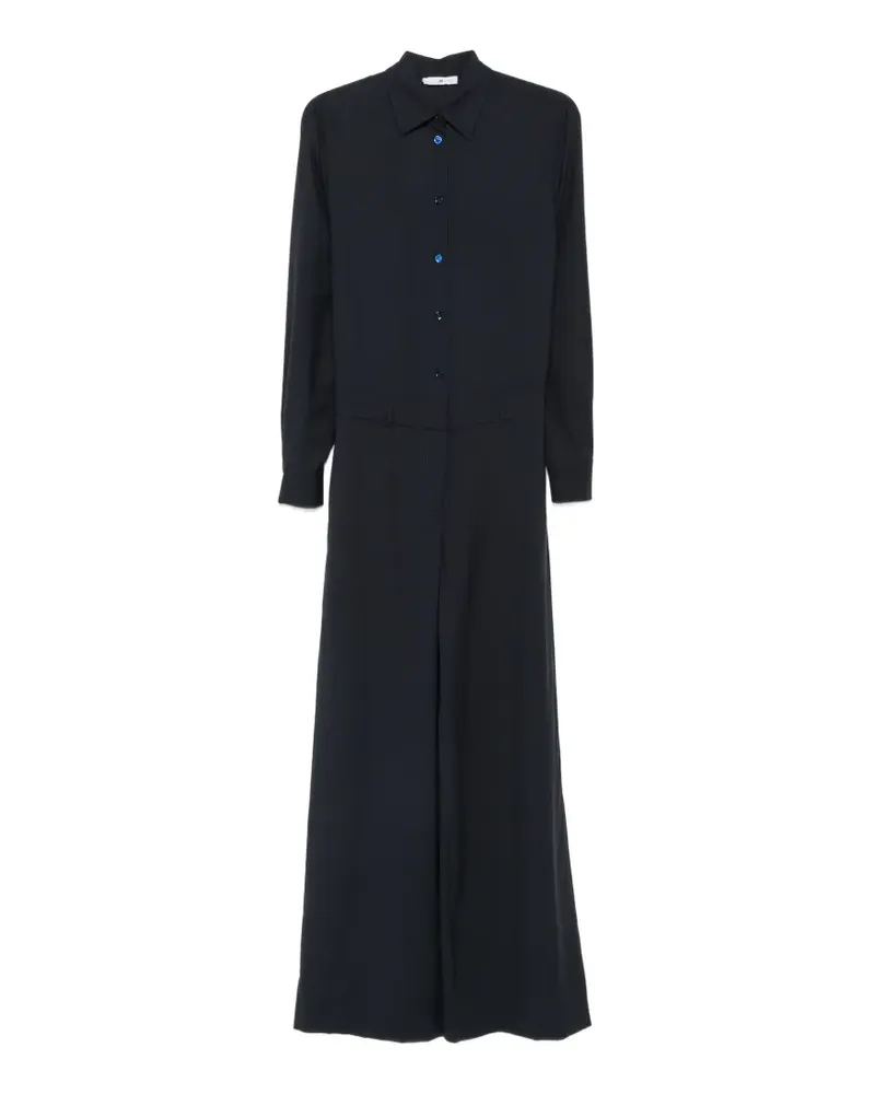 PT TORINO long-sleeve button-up jumpsuit - Blau Blau