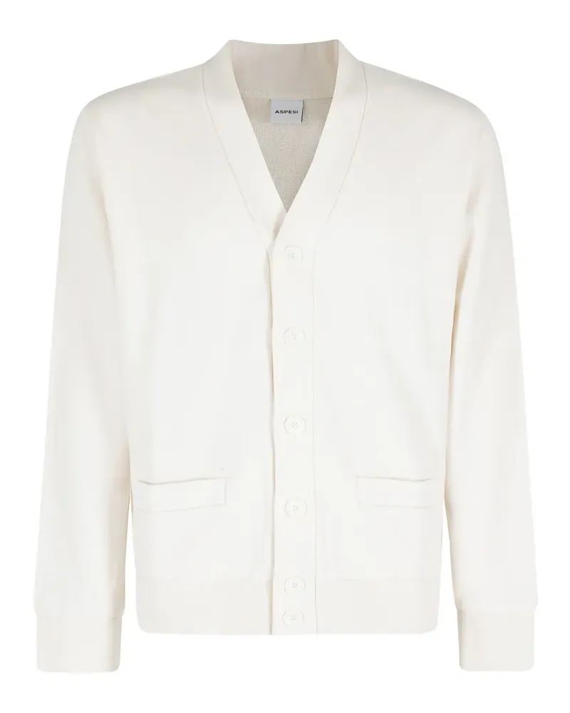 ASPESI Geknöpfter Cardigan mit Tasche - Nude Nude