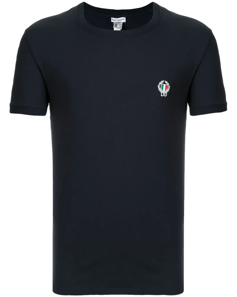 Dolce & Gabbana T-Shirt mit Stickerei - Blau Blau
