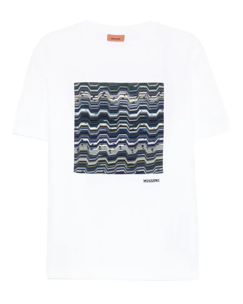 Missoni zigzag-print T-shirt - Weiß Weiß