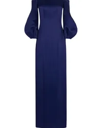 GALVAN Schulterfreies Abendkleid Blau