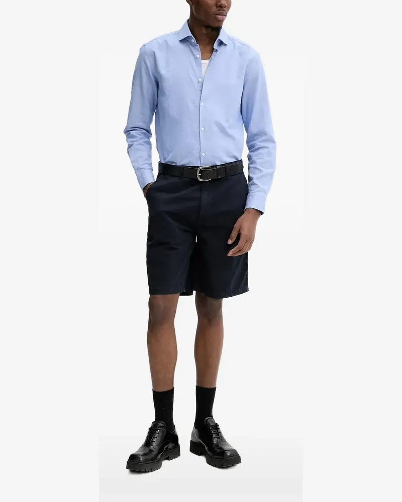 HUGO BOSS Langärmeliges Hemd - Blau Blau