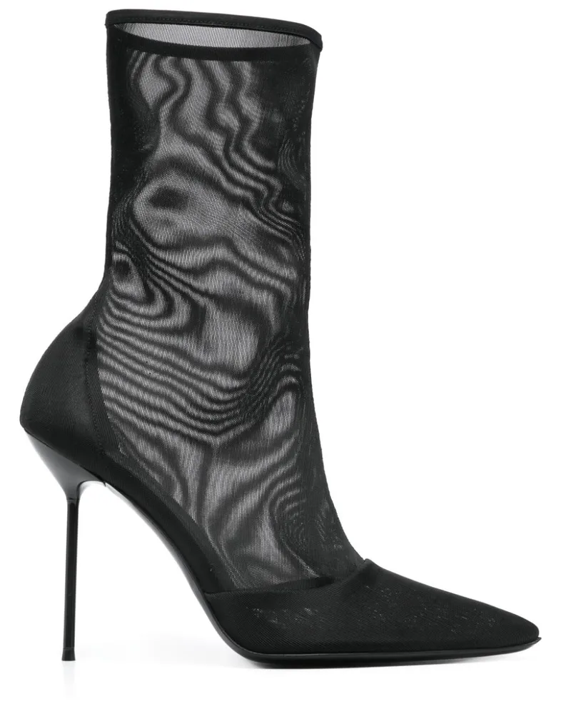 Paris Texas Lidia Stiefel 105mm - Schwarz Schwarz