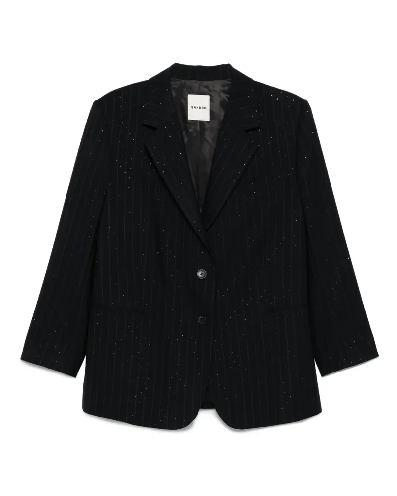 Sandro Blazer mit Nadelstreifen - Blau Blau