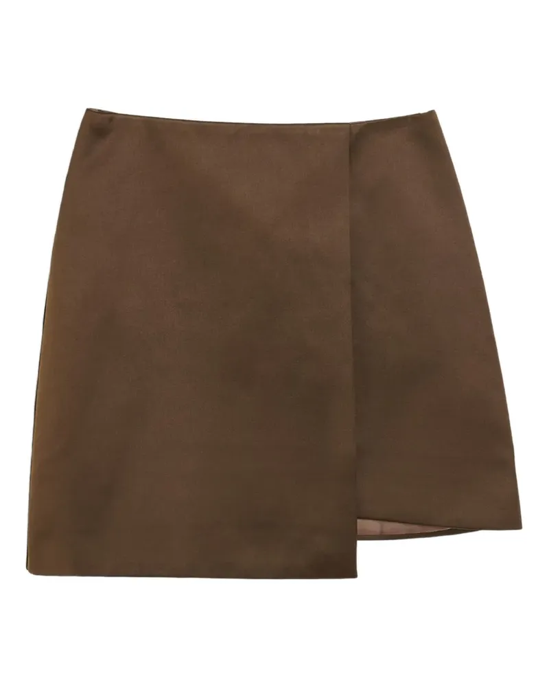 By Malene Birger Asymmetrischer Minirock - Braun Braun