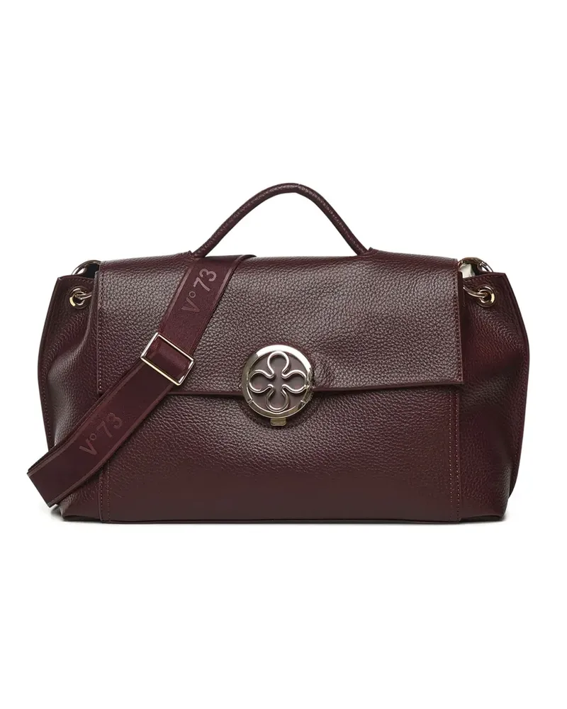 V°73 Federica Tote Bag mit runder Spange - Rot Rot