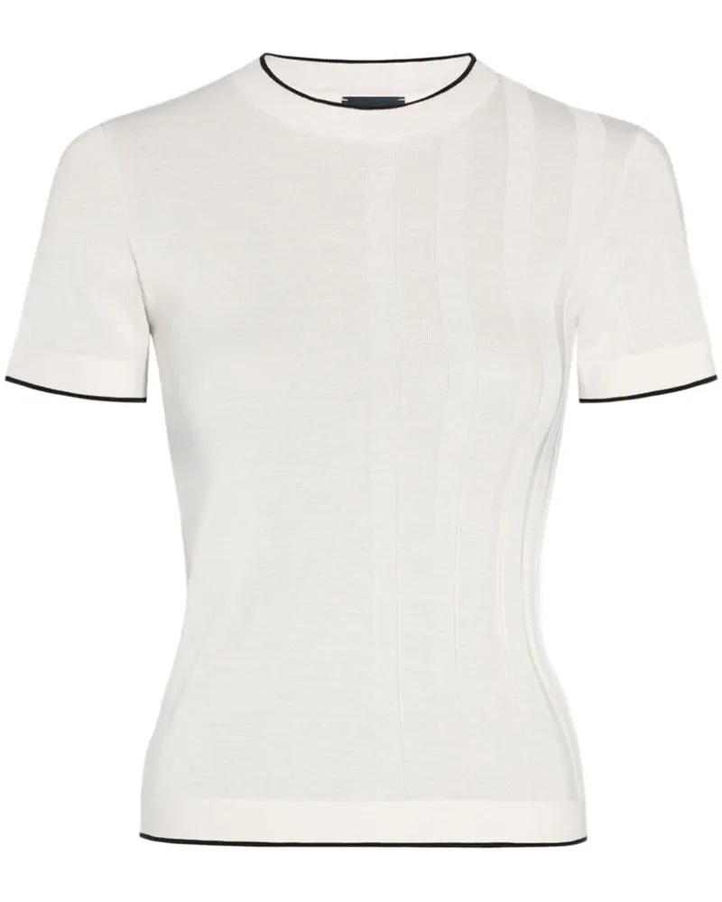 Jacquemus Le Tshirt Tricot Oberteil - Weiß Weiß