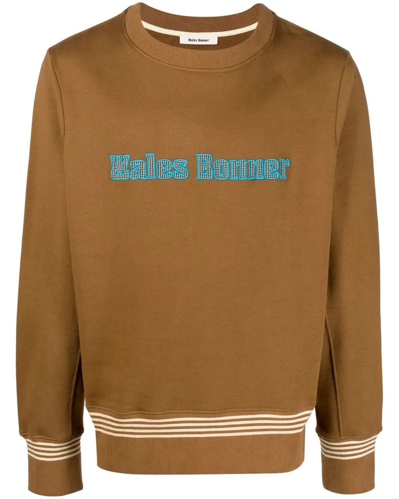 Wales Bonner Sweatshirt mit Rundhalsausschnitt Braun