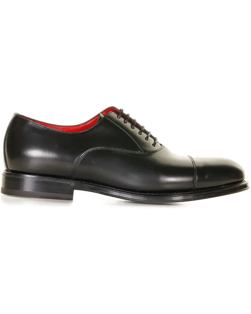 Neil Barrett polished flat oxford shoes - Schwarz Schwarz