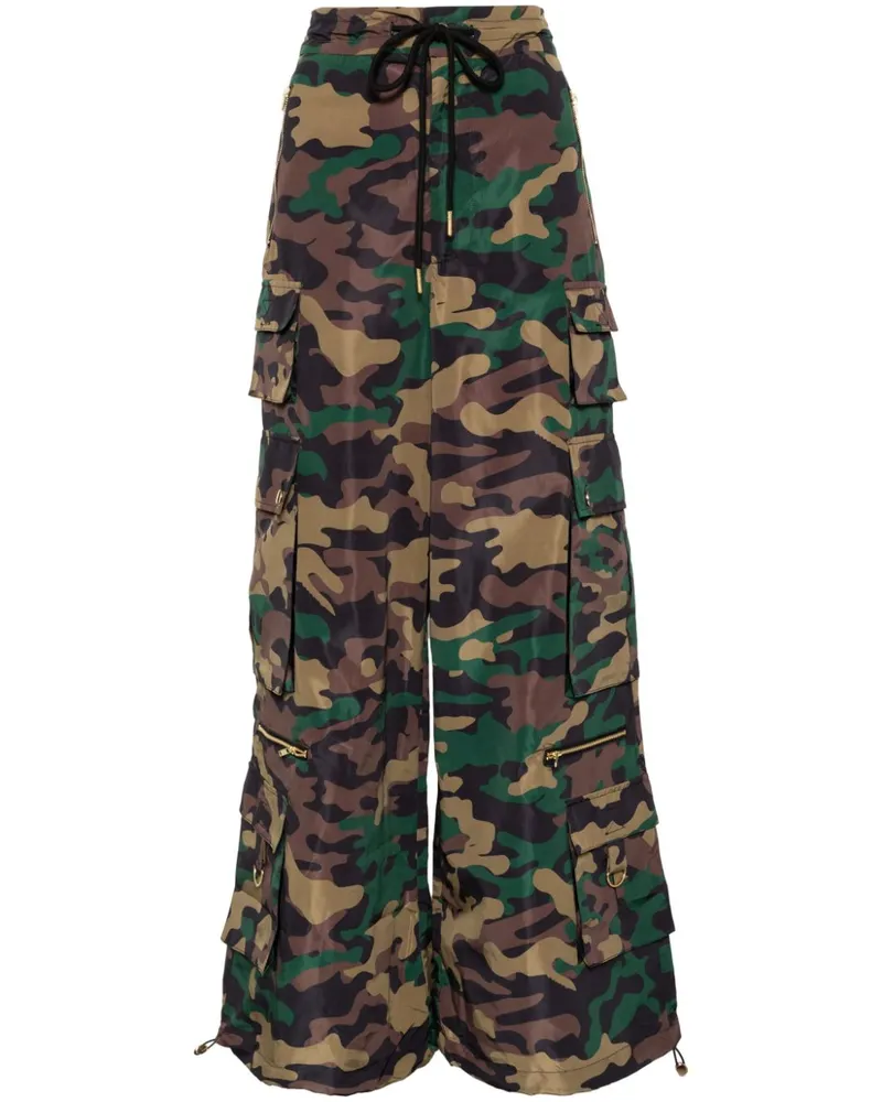 Cynthia Rowley Jogginghose mit Camouflage-Print - Grün Grün
