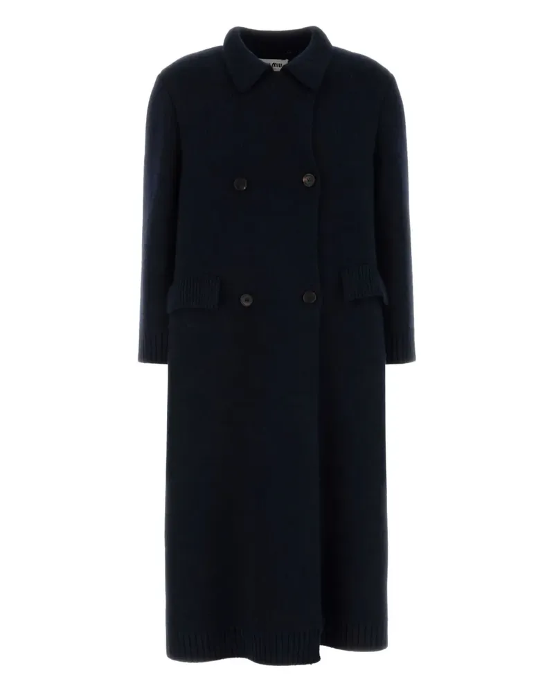 Miu Miu double-breasted coat - Blau Blau