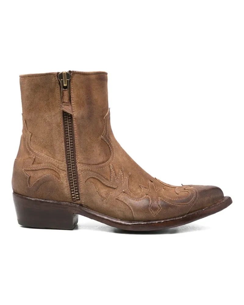 ERALDO embroidered western-style boots - Braun Braun