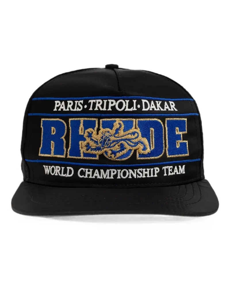 RHUDE logo-embroidered baseball cap - Schwarz Schwarz