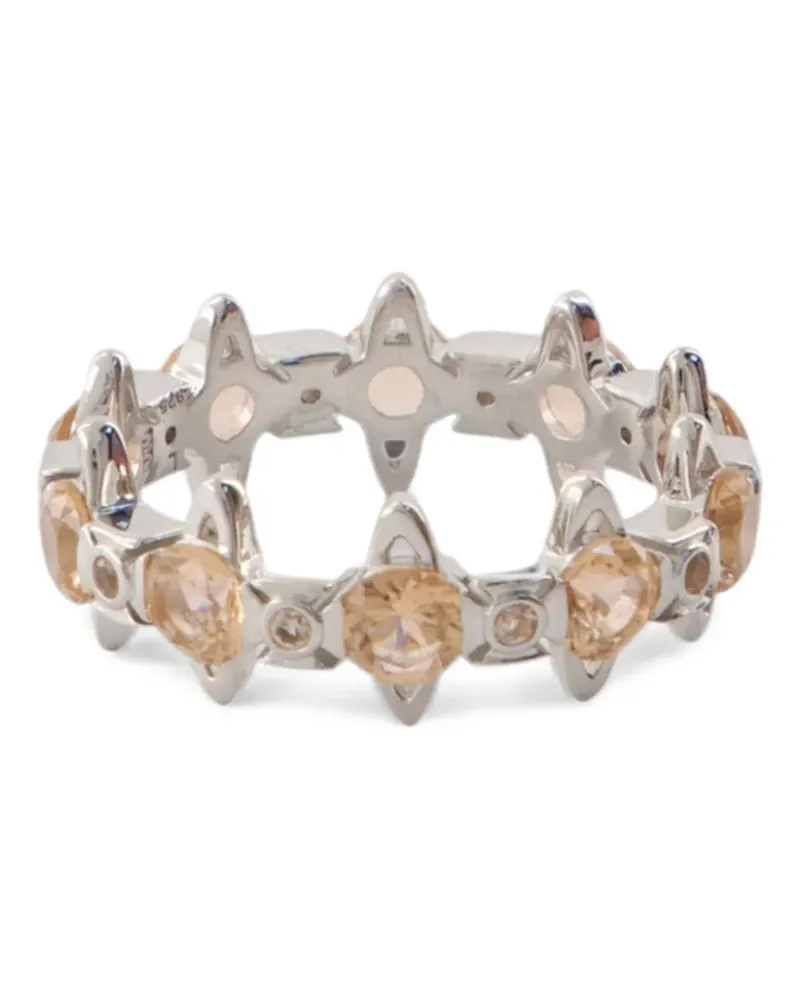 Vivienne Westwood Warwick crystal-embellished ring - Silber Silber