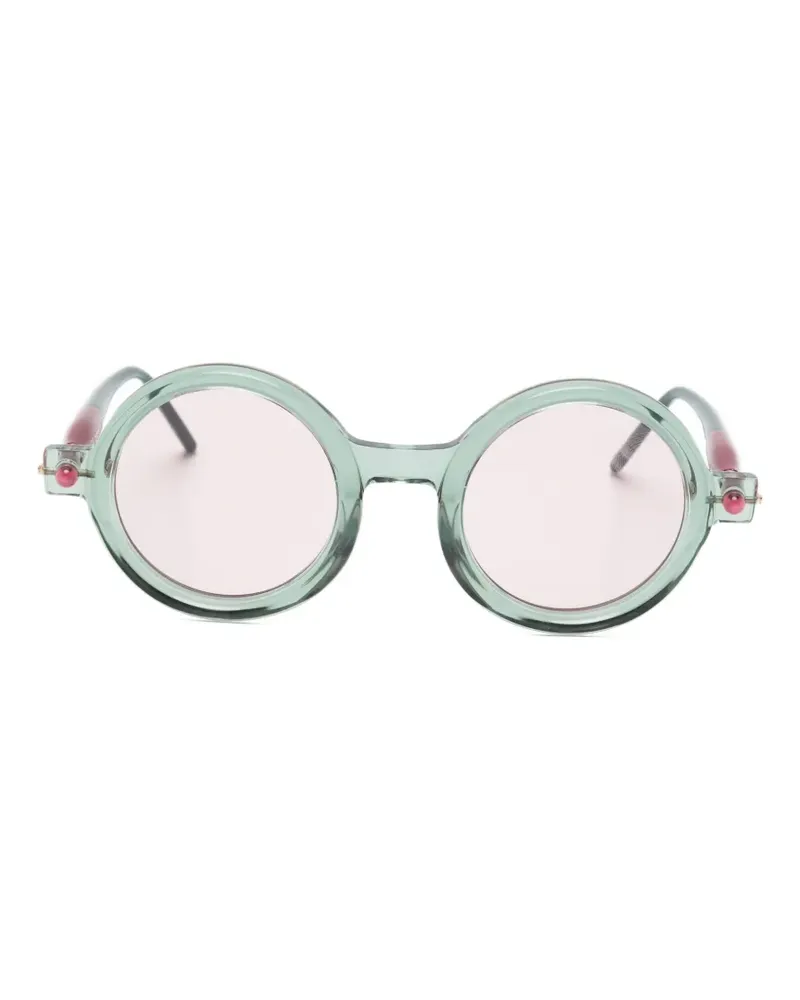 KUBORAUM Round Maske P1 Sonnenbrille - Grün Grün
