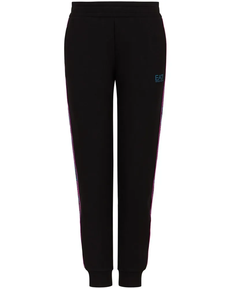EA7 Jogginghose mit Logo-Print - Schwarz Schwarz
