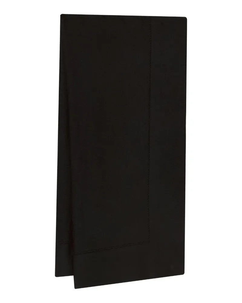 Oscar de la Renta Semi-transparenter Schal - Schwarz Schwarz