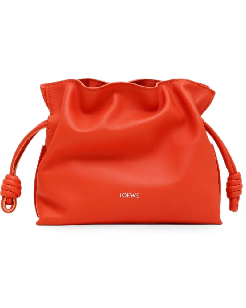 Loewe mini Flamenco leather bucket bag - Orange Orange