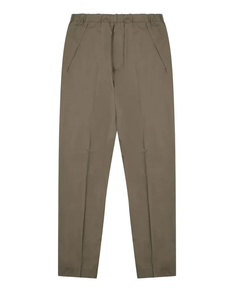 nine:inthe:morning Mirco elasticated-waistband pressed-crease trousers - Grün Grün