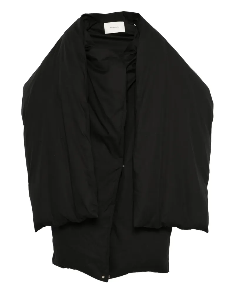 Entire Studios Doona scarf-detail padded coat - Schwarz Schwarz