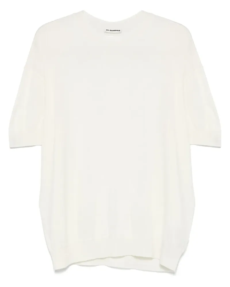 Jil Sander Fein gestricktes T-Shirt - Nude Nude